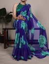 YNF7033 Chiffon With Floral Print With Lace Border Sarees Suppliers In India